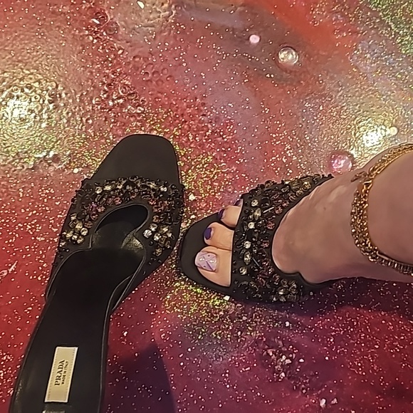 Prada gem embellished heel slides - Picture 12 of 13